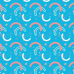 Memphis pattern background.