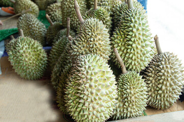 Durian from Thailand is popular all over the world. king of fruits