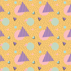 Memphis pattern background.