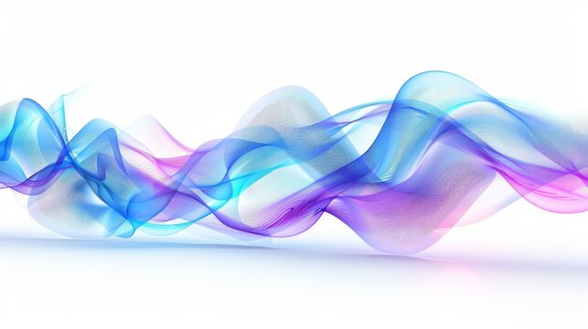 Blue and purple abstract waves.