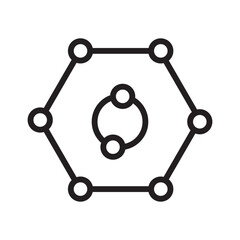 Antioxidant Icon for Health Benefits, Wellness Supplements, and Nutritional Products Illustrations