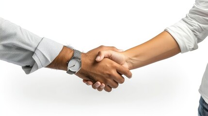 close up of two people shaking hands