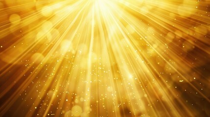 majestic golden scene with radiant light rays heavenly background illustration