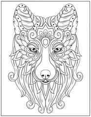 Animal Mandalas (Mindfulness) Coloring Pages; Specially crafted with flowing illustrations and beautiful mandala patterns,  Ideal for art therapy and cultivating meditative mindfulness,
