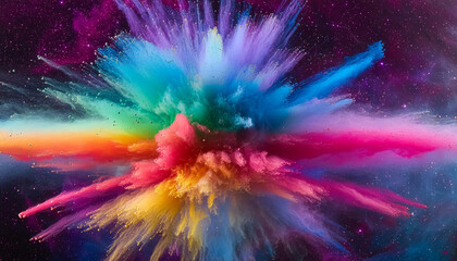 explosion de poudre de peinture 