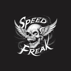 Fototapeta premium Speed Freak vector t-shirt design