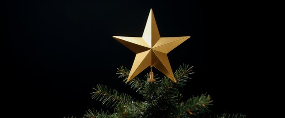 Fototapeta premium Shimmering Holiday Tree Topper