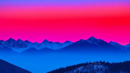 Fototapeta premium Beautiful view of the mountain. Mountain landscape. The beauty of nature.