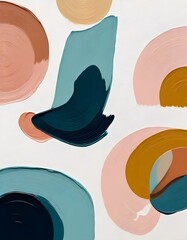 Boho abstract painting 