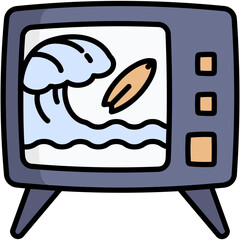 Surfing Streaming Icon