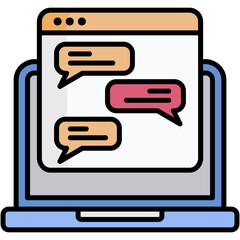 Fototapeta premium Chatbox Comment Icon