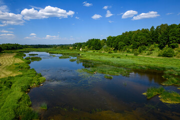 Venta river. Kuldiga, Latvia