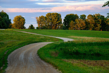 Gravel road in Estonia