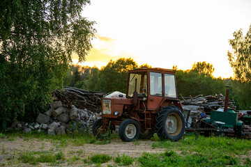 Old tractor. Estonia