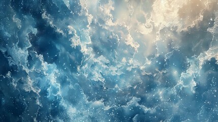 The sky takes on an otherworldly hue as the diamond dust cloud looms casting a frosty glow over the entire scene.