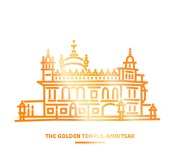 Golden temple icon