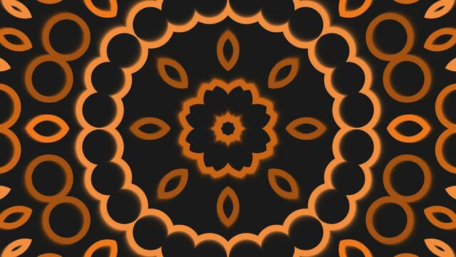 abstract pattern 4K background art ornament orange
