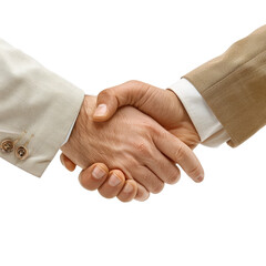 Two hands shaking in agreement, symbolizing partnership, deal, and success.