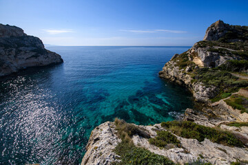 Blue lagoon, Cagliari, Sardinia, Italy