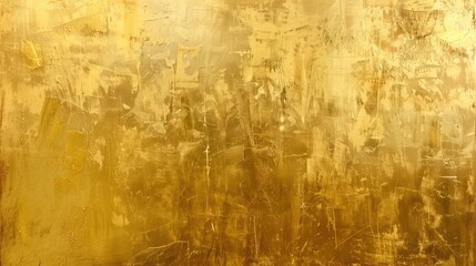 Obraz premium Golden Painted Wall Texture With Abstract Pattern