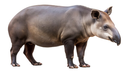 Obraz premium Tapirs are fascinating animals characterized by their distinctive snouts, which resemble short trunks