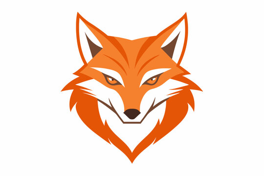 recommend clip art: Stylized fox head icon vector. Stylized fox head. Vector silhouette isolated on white background. vector illustration