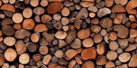 Firewood tree wood forest bark timber stack of log decoration background view carpentry