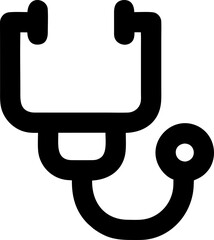 Stethoscope icon, Vector Sign or Symbol