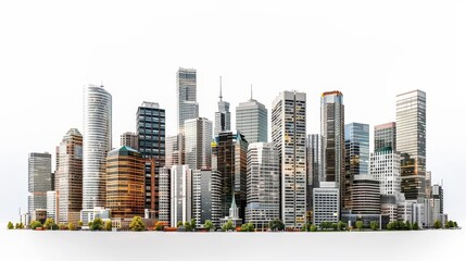 city with a lot of tall buildings and trees