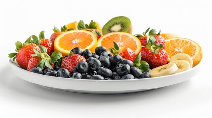 plate of fruit with a variety of fruits on it