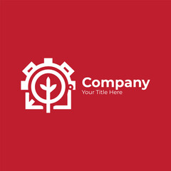 Vector minimal company logo design vector file