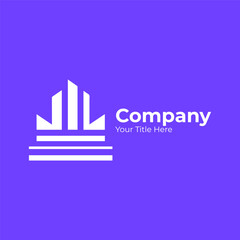 Vector minimal company logo design vector file