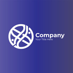 Vector minimal company logo design vector file