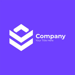 Vector minimal company logo design vector file