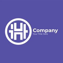 modern and unique letter H initials logo design
