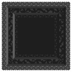 Gothic stylised ornamental frame. Floral patterned decoration.	

