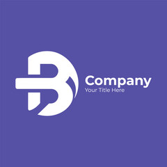Modern and unique letter B initials logo design
