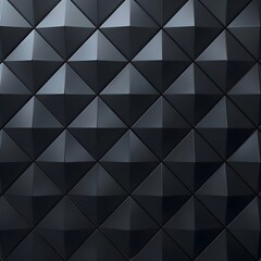 3D tetrahedron patterned background in dark gray paper craft