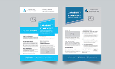 Capability Statement Template Design.