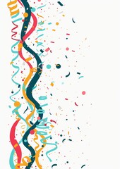 Naklejka premium Vibrant Party Decorations for Joyful Celebrations Generative AI