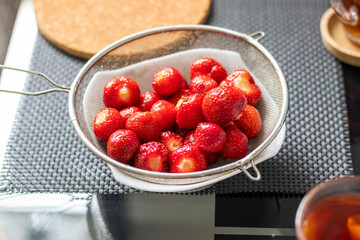 strawberries in a bowl