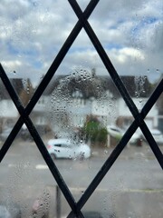 foggy window in the clouds