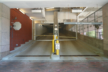 barrier at car parking garage entrance