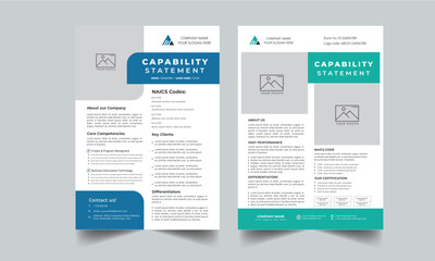 Capability Statement Template Design.