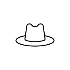 Hat icon design with white background stock illustration