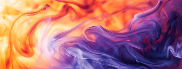 Obraz premium abstract swirl of color gradient, dark purple and orange, swirling colors, vibrant color gradients
