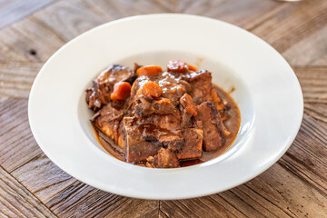 Traditional Andalusian Rabo de Toro Stew from Córdoba, Spain