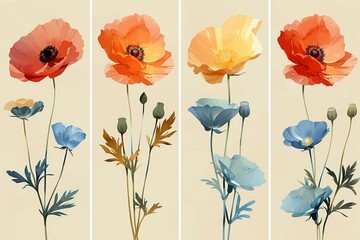 Fototapeta premium Vibrant Floral Arrangement for Spring Decor Generative AI