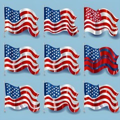 american flag and stars