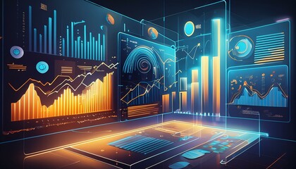 Screen full of statistical data